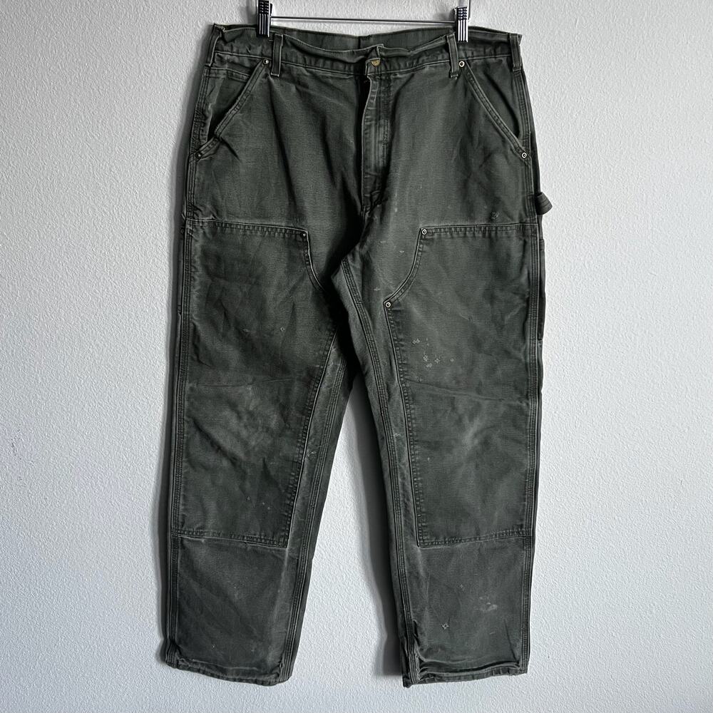 Carhartt B01 MOS green double knee work wear carpenter pants